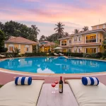 Boutique hotel in North Goa with elegant architecture and landscaped surroundings